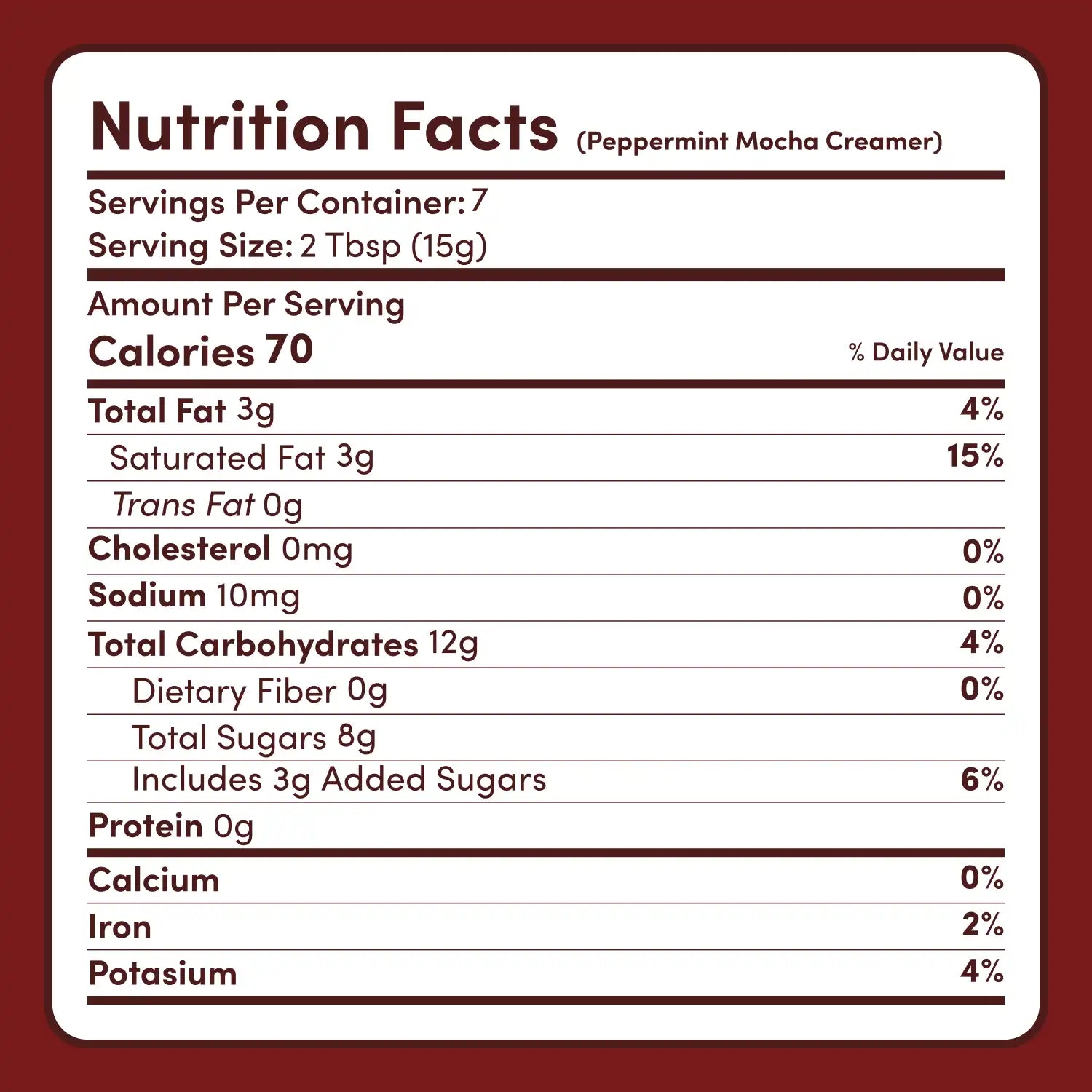 Peppermint Mocha Creamer Add-On (SPECIAL PRICING) M3