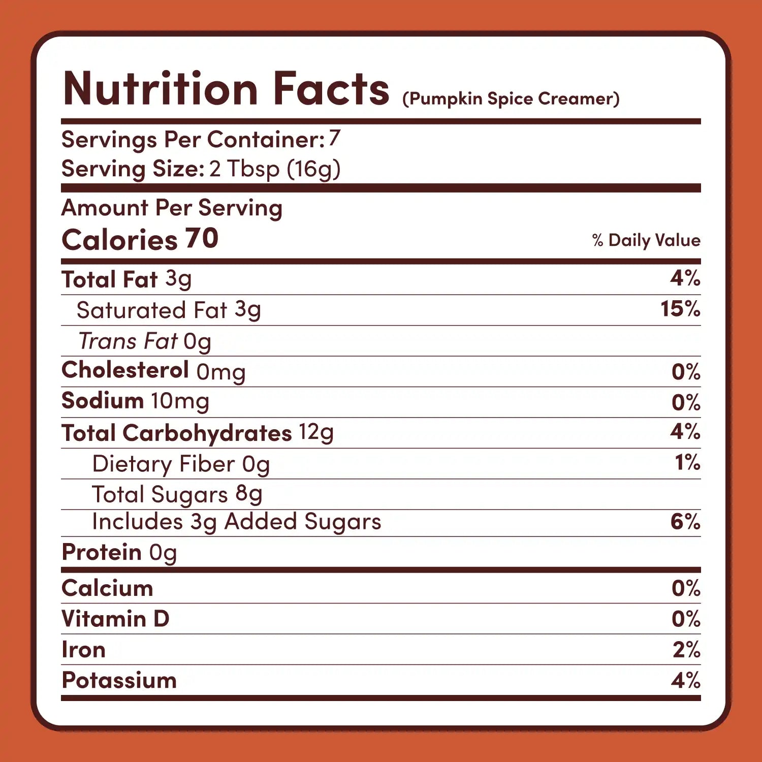 Pumpkin Spice Superfood Creamer Add-On (SPECIAL PRICING) Y0