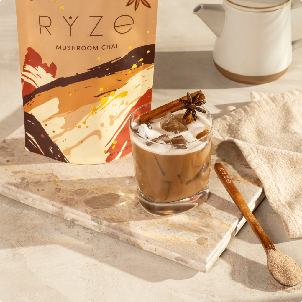 RYZE Mushroom Chai Starter Bag O2
