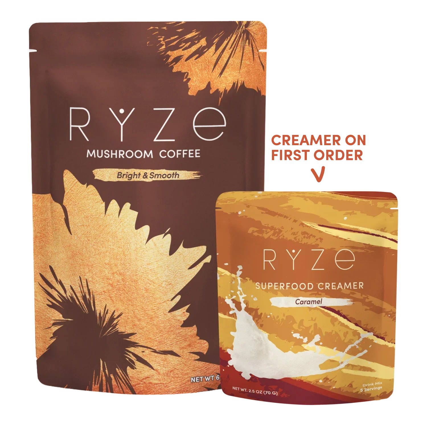 Mushroom Coffee + Caramel Creamer Set U2
