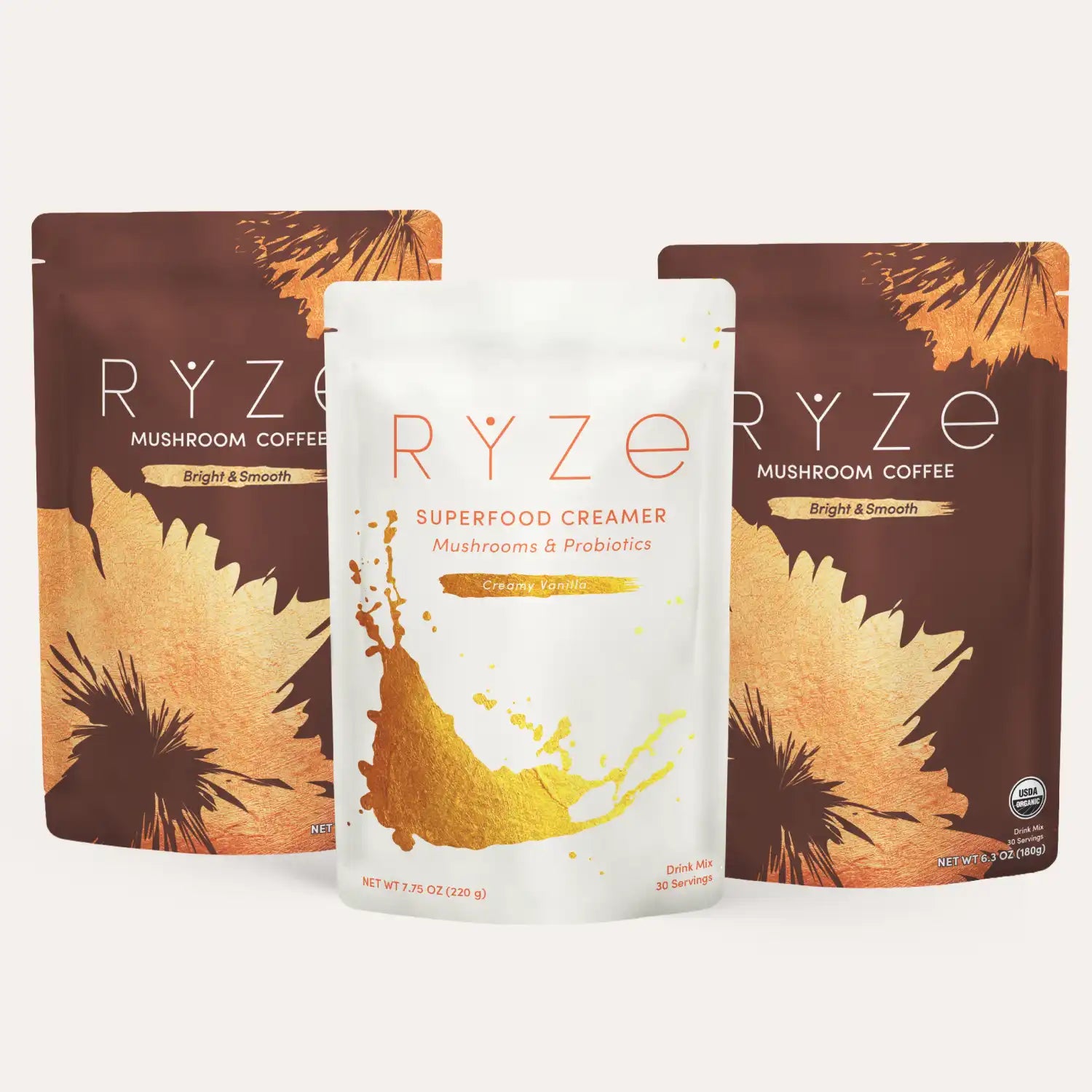 RYZE Starter Gift Set (2 Coffees + 1 Creamer) D2