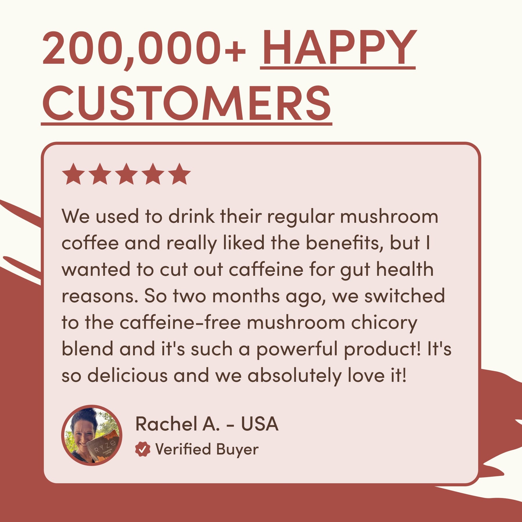 RYZE Mushroom Chicory — Organic Instant Chicory with Shitake & Lions mane, 30 Servings W5