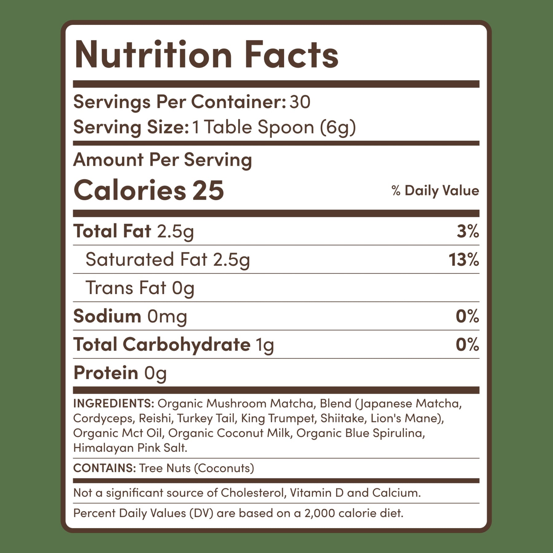 RYZE Mushroom Matcha — Organic Instant Matcha Latte with Lion's Mane & King Trumpet, 30 Servings B2