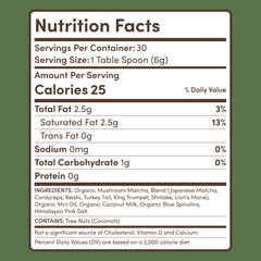 RYZE Mushroom Matcha — Organic Instant Matcha Latte with Lion's Mane & King Trumpet, 30 Servings B2
