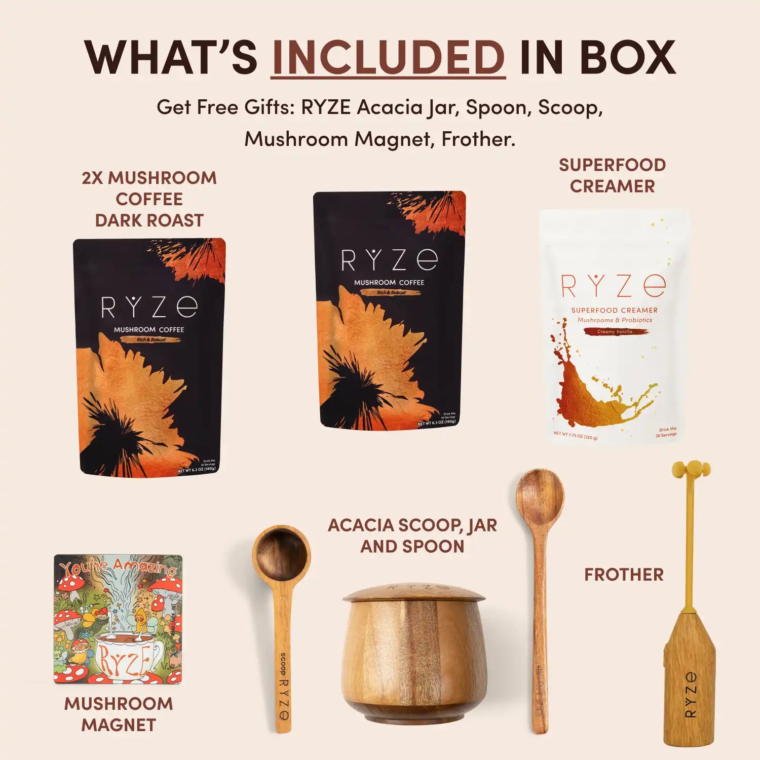 Mushroom Coffee Ritual Set Y0