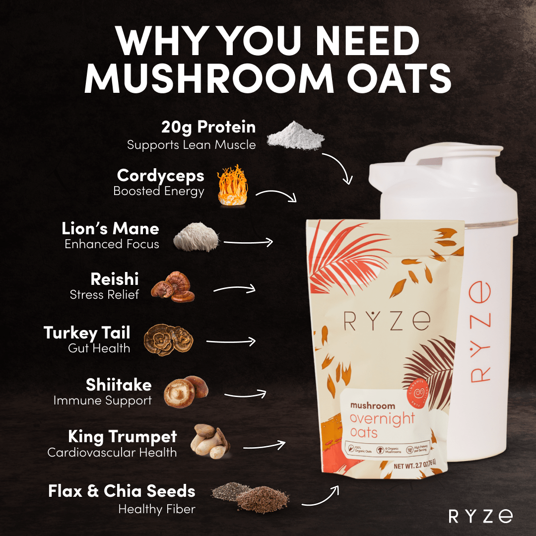 Mushroom Overnight Oats Pack (14 Servings) X2