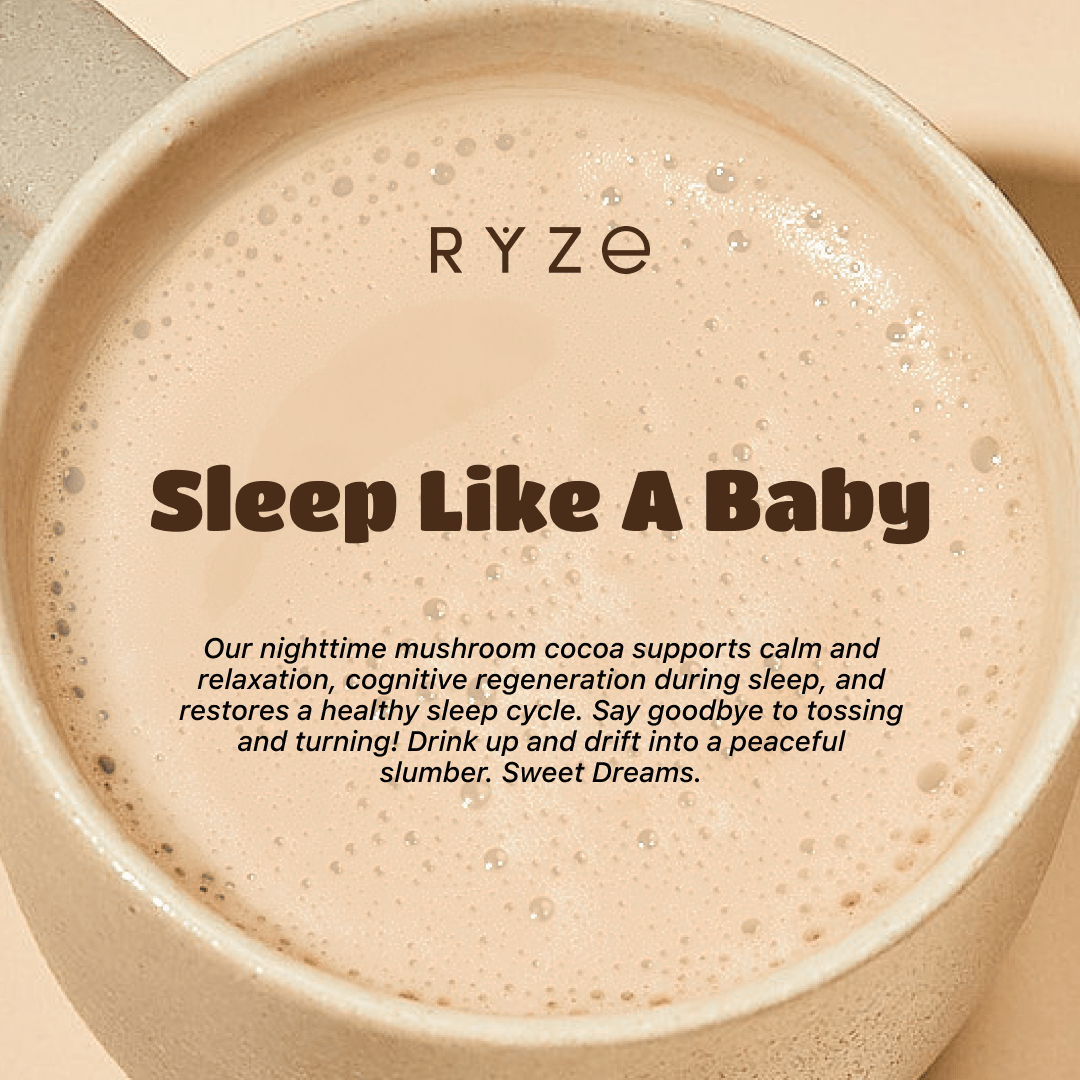 RYZE Hot Cocoa - with 6 Sleep Superfoods to Help Fall Asleep and Stay Asleep Y4
